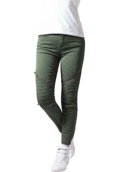 Urban Classics Damen Hose Ladies Stretch Biker Terry Pants Jeans