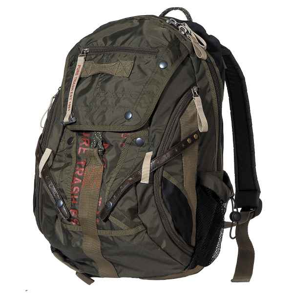 PureTrash Rucksack gross Nylon PT oliv