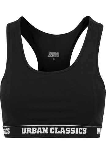 Urban Classics BH Triangel Spitzen Bügel Push Up Effekt Bustier Ladies Logo Bra