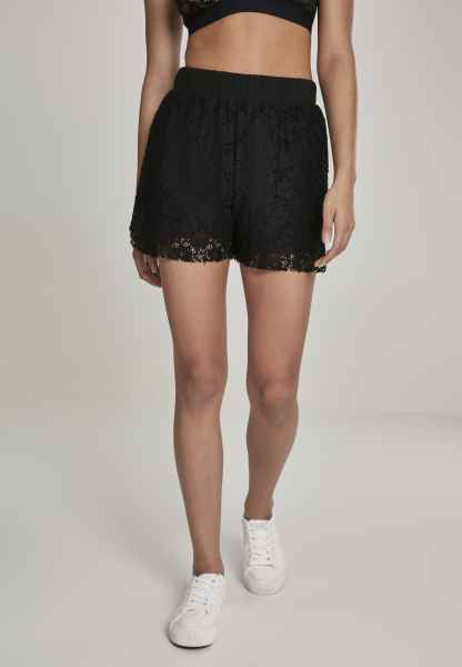 Urban Classics Damen Kurze Hose Shorts Ladies Highwaist Stretch Twill Shorts