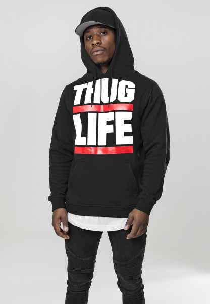 Thug Life Herren Kapuzenpullover Hoodie Sweatshirt Thug Life Block Logo Hoody