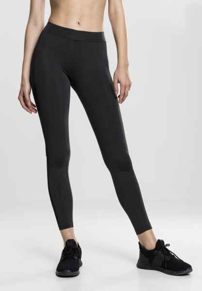 Urban Classics Damen Leggings Sporthose Fitness Ladies Active Melange Logo