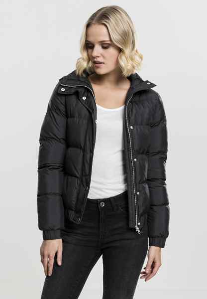 Urban Classics Damen Jacke Ladies Hooded Puffer Jacket