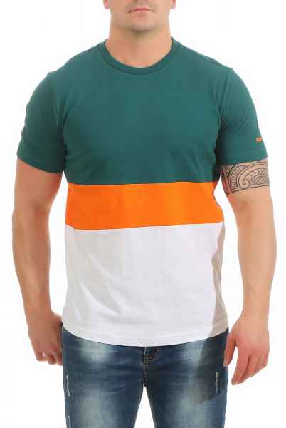 BENCH Herren T Shirt Colorblock Stripe BLMG002351 NEU BLMG002351