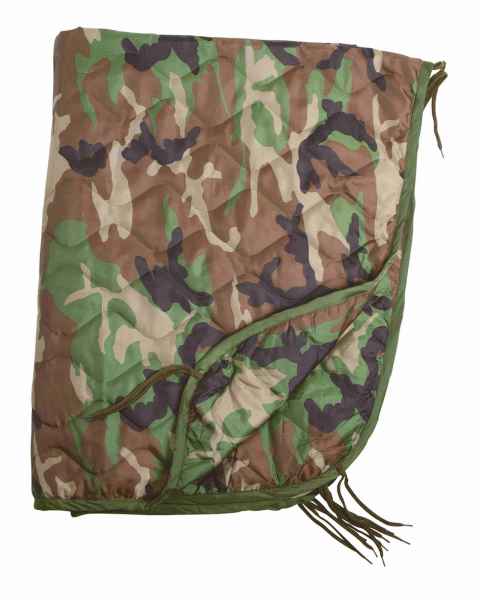 Mil-Tec PONCHO LINER STEPPDECKE WOODLAND Decke