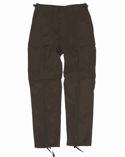 Mil-Tec ZIP-OFF FELDHOSE TYP BDU SCHWARZ Cargohose