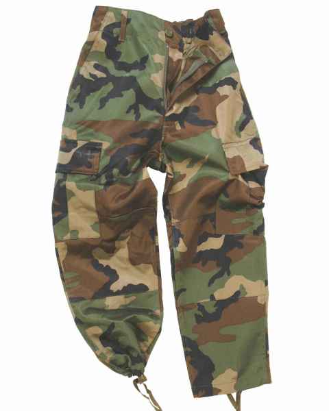 Mil-Tec US BDU HOSE KIDS WOODLAND Kinder