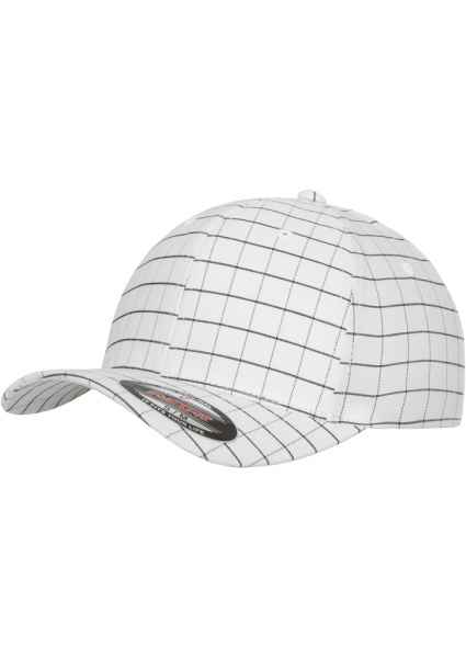 Flexfit Herren Cap Mütze Kappe Baseball Flexfit Square Check Cap Tennis