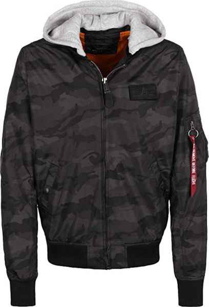 Alpha Industries MA-1 TT Hood Herren Bomberjacke Fliegerjacke Kapuze 196108