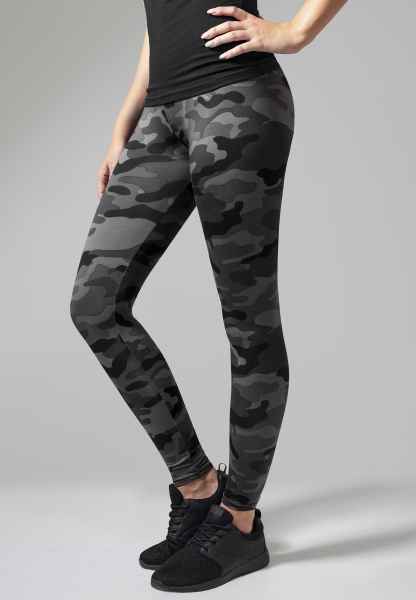 Urban Classics Damen Leggings Sporthose Fitness Ladies Camo