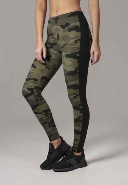 Urban Classics Damen Leggings Sporthose Fitness Ladies Camo