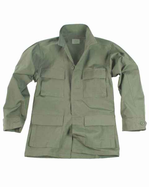 Mil-Tec US BDU FELDJACKE R/S OLIV Outdoorjacke Jacke