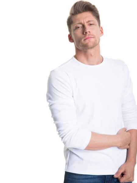 Big Star Herren T-Shirt LS CLASSIC MEN T/S 110 Longsleve Langarm Weiss Strick