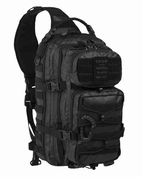 Mil-Tec ONE STRAP ASSAULT PACK LG TACTICAL BLACK Tagesrucksack Rucksack Tasche