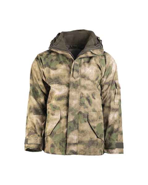 Mil-Tec JACKE NÄSSESCHUTZ M.FLEECEJA.MIL-TACS FG Outdoorjacke Jacke