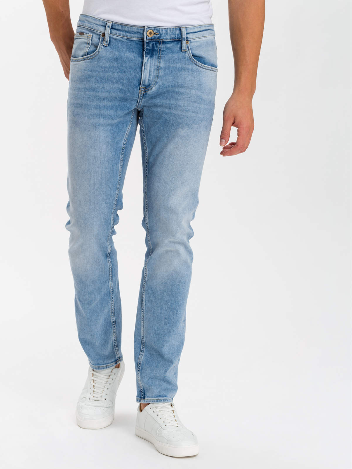 Herren Damien E198-015 Jeans Slim Fit Reg Waist Straight Leg Cross
