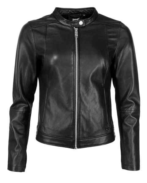 Maze Damen Lederjacke Übergangsjacke Bikerlook Lammleder elegant Summerset