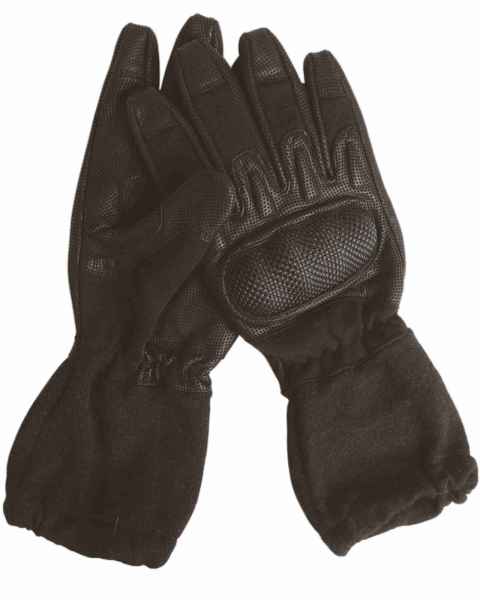 Mil-Tec ACTION GLOVES FLAMMH.M.STULPE SCHWARZ Fingerhandschuh Handschuh