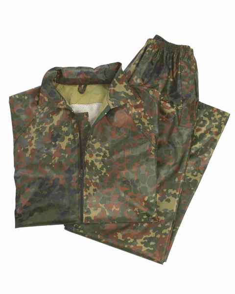 Mil-Tec REGENANZUG FLECKTARN Regen-& Outdoorjacke Jacke