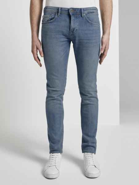 TOM TAILOR DENIM Slim Fit Jeans Hose slim PIERS bright blue denim Denim Long 1/1