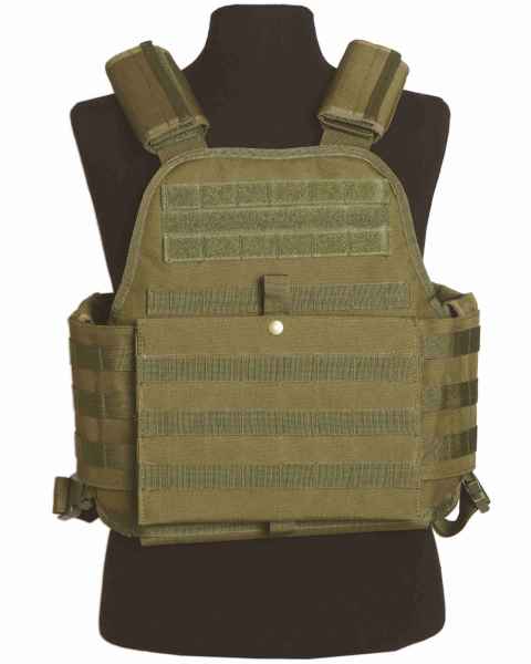 Mil-Tec PLATE CARRIER WESTE OLIV Weste