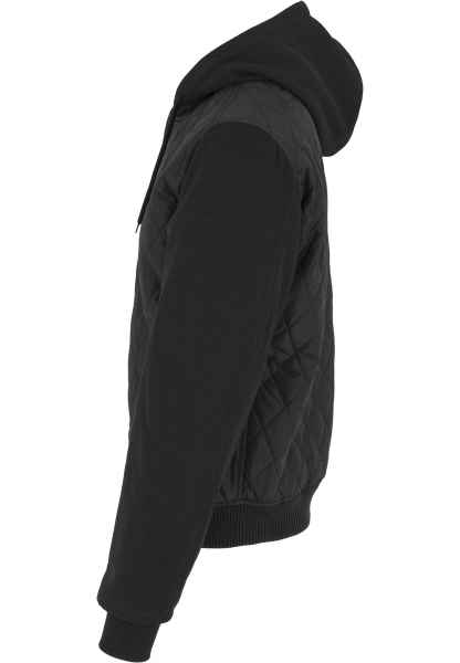 Urban Classics Herren Winterjacke Jacke Hooded Diamond Quilt Nylon Jacket