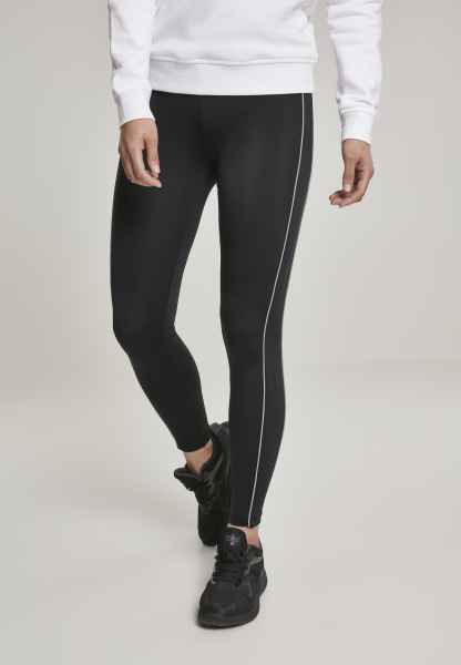 Urban Classics Damen Leggings Sporthose Fitness Ladies Mesh Side Stripe
