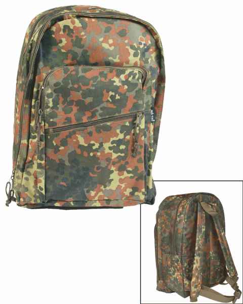 Mil-Tec RUCKSACK DAY PACK PES FLECKTARN Tagesrucksack Rucksack Tasche