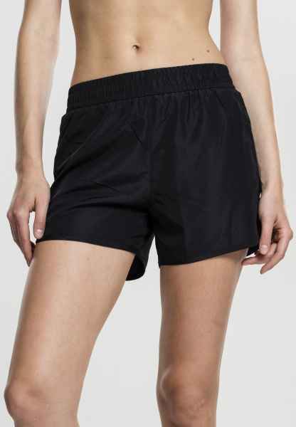 Urban Classics Damen Kurze Hose Shorts Ladies Highwaist Stretch Twill Shorts