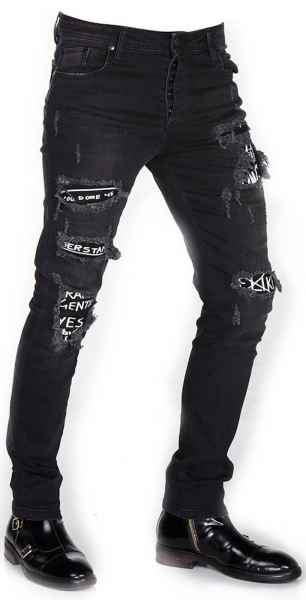 CIPO & BAXX Herren Jeans CD417 NEU Hose Slim Fit Enges Bein Denim Stretch