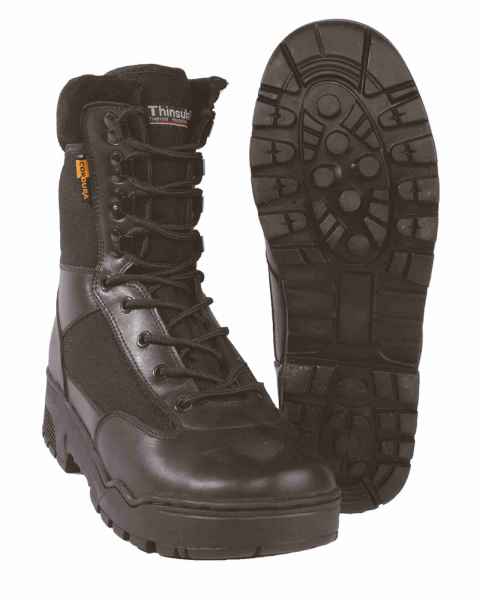 Mil-Tec TACTICAL Stiefel Schuhe LEDER/CORDURA SCHW Stiefel Schuhe