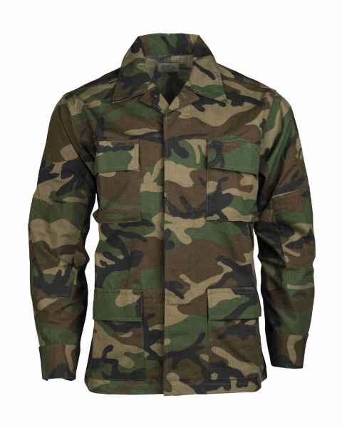 Mil-Tec US BDU FELDJACKE R/S WOODLAND Outdoorjacke Jacke