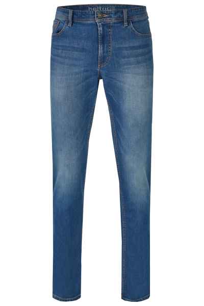 Hattric Herren Hunter 5-Pocket Jeans Denim Hose Stretch Regular Fit Ring Optik