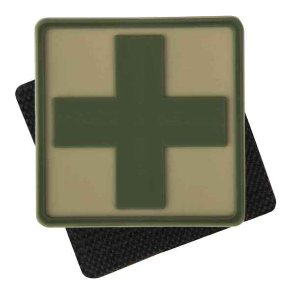 Helikon-Tex Medic Cross Patch PVC Khaki Abzeichen Army