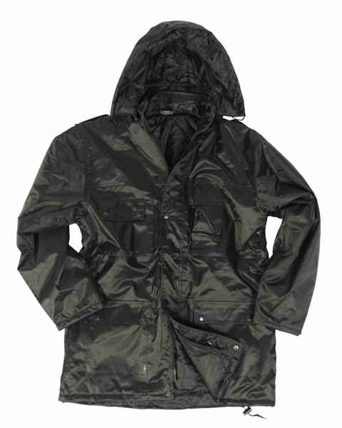 Mil-Tec PARKA DUBON M.KAPUZE SCHWARZ Outdoorjacke Jacke
