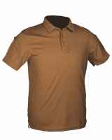 Mil-Tec TACTICAL QUICK DRY POLOSHIRT 1/2 ARM DARK COYOTE Poloshirt