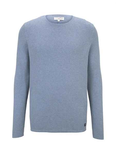 TOM TAILOR DENIM Strickpullover Pullover zigzag structured crewneck