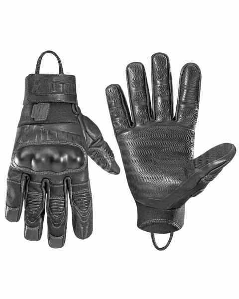 Mil-Tec ABSEILHANDSCHUHE KINETIXX X-ROPE SCHWARZ Fingerhandschuh Handschuh