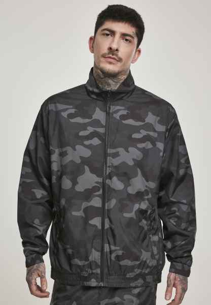 Urban Classics Herren Sweatjacke Jacke Sweatshirt Camo Track Jacket