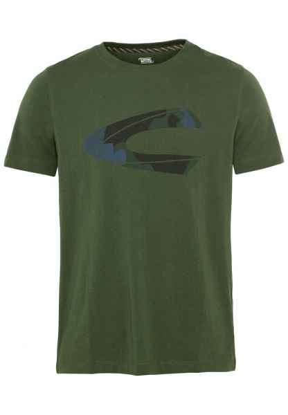 Camel Active Herren T Shirt print bedruckt T-Shirt 1/2 409603 4T03 Blusen Hemden