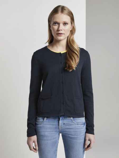 TOM TAILOR Damen Top Oberteil Einteiler Shirt small buttoned up Cardigan 1/1