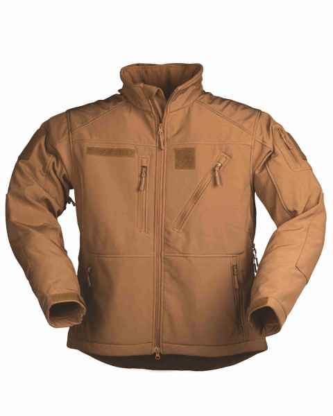 Mil-Tec SOFTSHELL JACKE SCU 14 DARK COYOTE Softshell