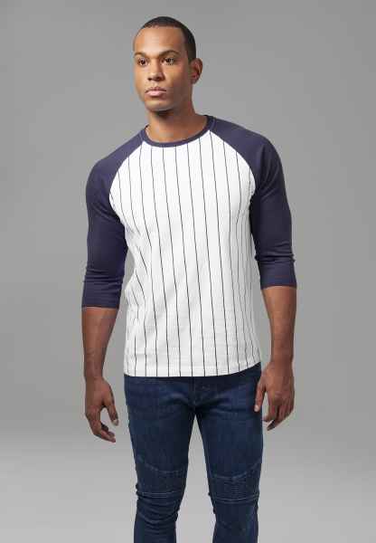 Urban Classics Herren Langarmshirts Longsleeve Contrast 3/4 Sleeve Baseball Tee