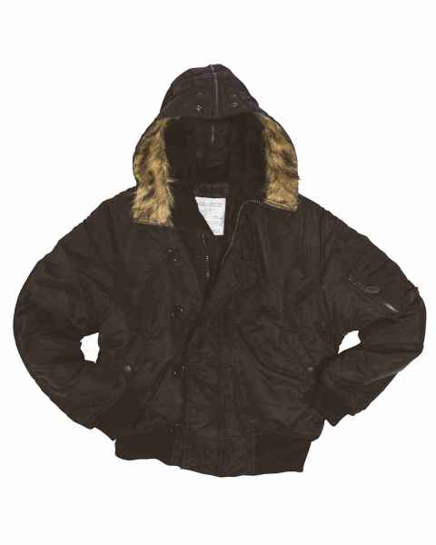 Mil-Tec US FLIEGERJACKE N2B BASIC SCHWARZ Outdoorjacke Jacke