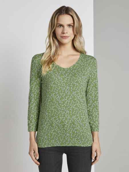 TOM TAILOR Damen Langarmshirt Longsleeve T-Shirt blouse T-Shirt 3/4