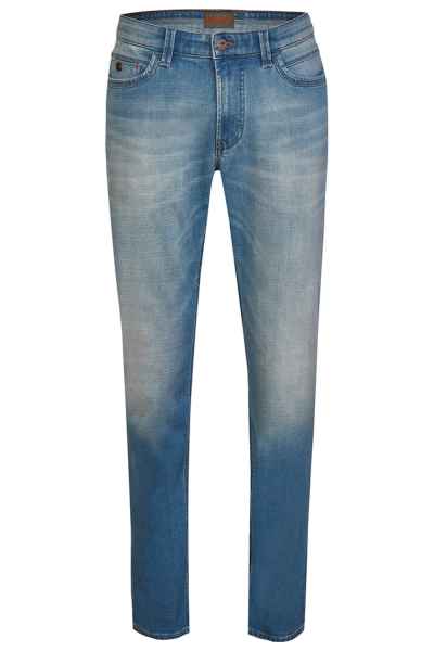 Hattric Herren Harris 5-Pocket Jeans Cross Denim Hose High Stretch Modern Fit