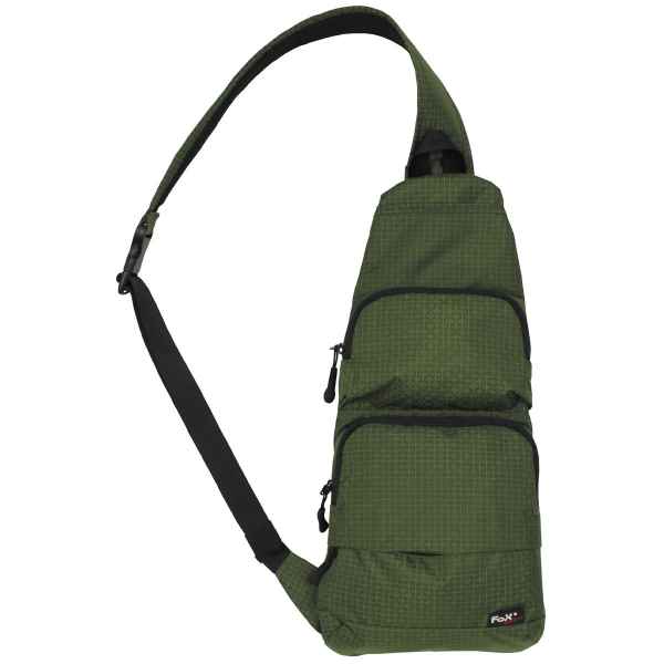 FoxOutdoor Schulter-Umhängetasche oliv Rip Stop Nylon