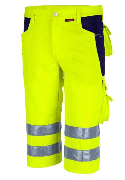 Qualitex Shorts Warnschutz Hose Bermuda Warnshort WorkwearWarnhose