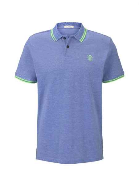 TOM TAILOR Herren Poloshirt T Shirt mit Kragen two-tone tipping polo