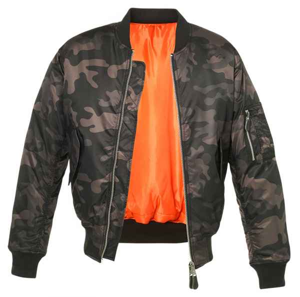 Brandit Herren MA1 camo 3159 Camo Security Bomberjacke Jacke Pilot Flieger